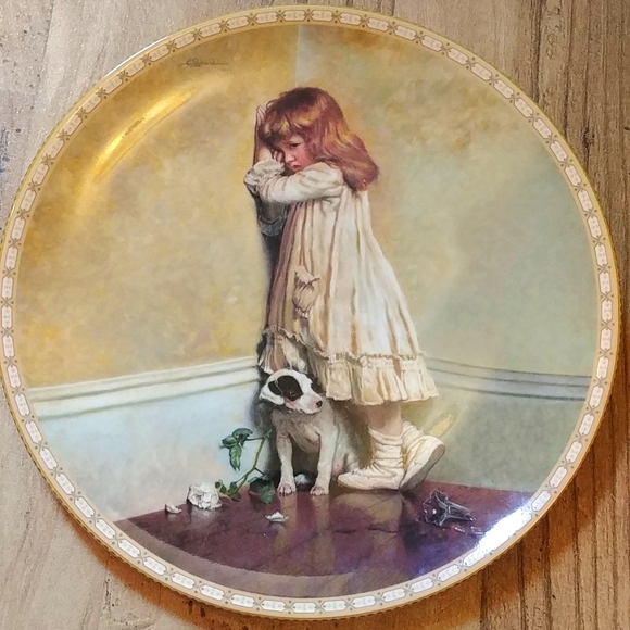 Royal Doulton "In Disgrace" from Collectors Plate Series "A Victorian Childhood" - Picture 1 of 3